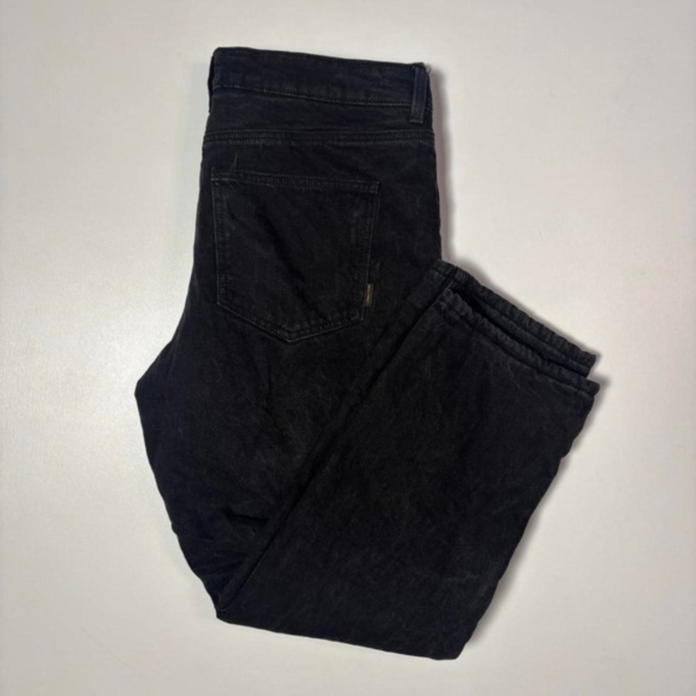 Realtree Insulated Flannel-Lined Jeans Black Workwear Outdoor Pants - 34x30